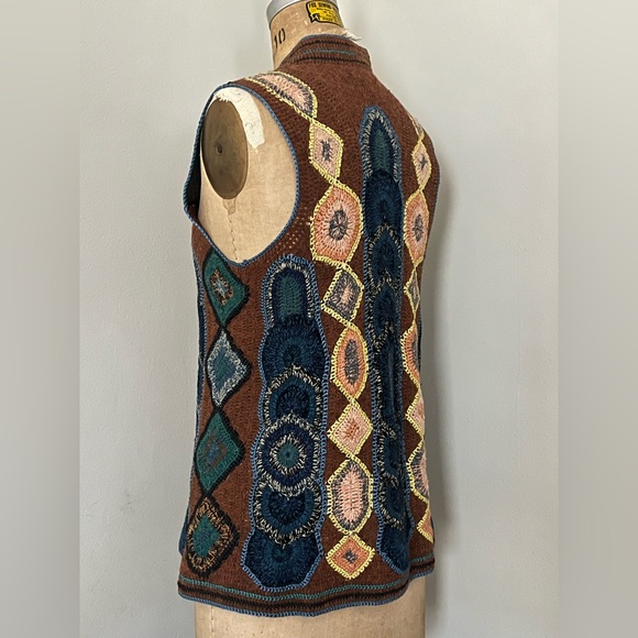 Dries Van Noten Hand Knit Crochet Longline Vest - Picture 11 of 14